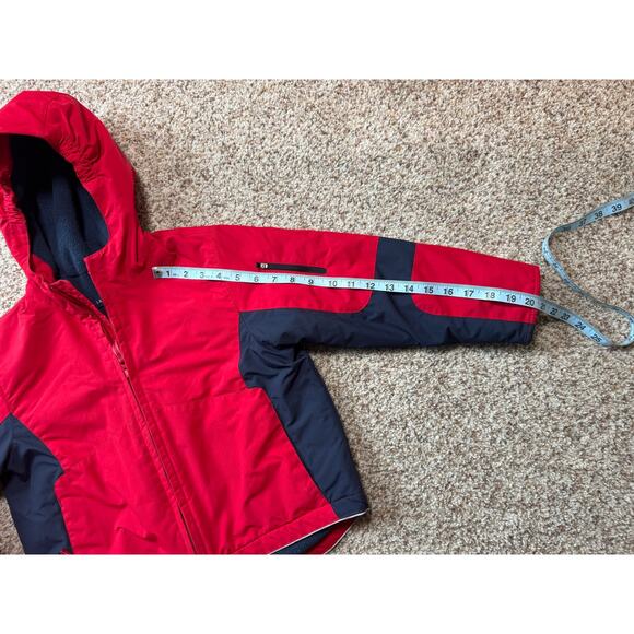 LAND'S END BOYS Winter Coat/Jacket; SIZE 6X-7; Red & Blue - Picture 6 of 11